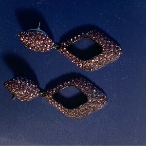 Beautiful & Vintage Burgundy Earrings Great Condition